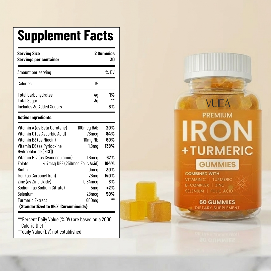 Iron + Turmeric Gummies