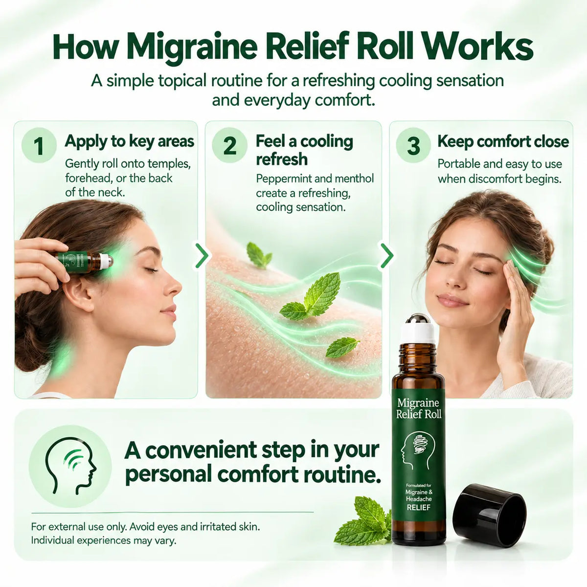 Vuiea Migraine Relief Roll