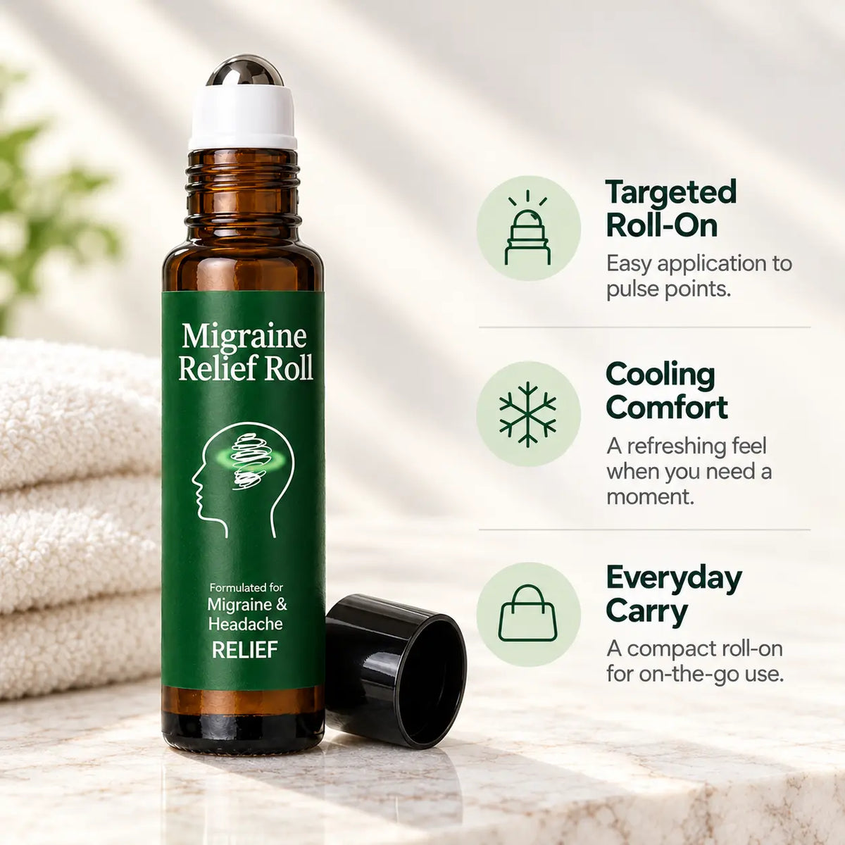 Vuiea Migraine Relief Roll